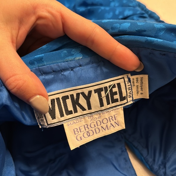 Vickey Tiel for Bergdorf Goodman Blue Leopard Dress - Picture 5 of 7